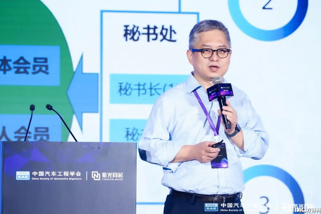 中國汽車工程學會汽車電子技術(shù)分會主任馮超致辭